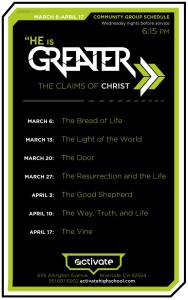 Greater Schedule